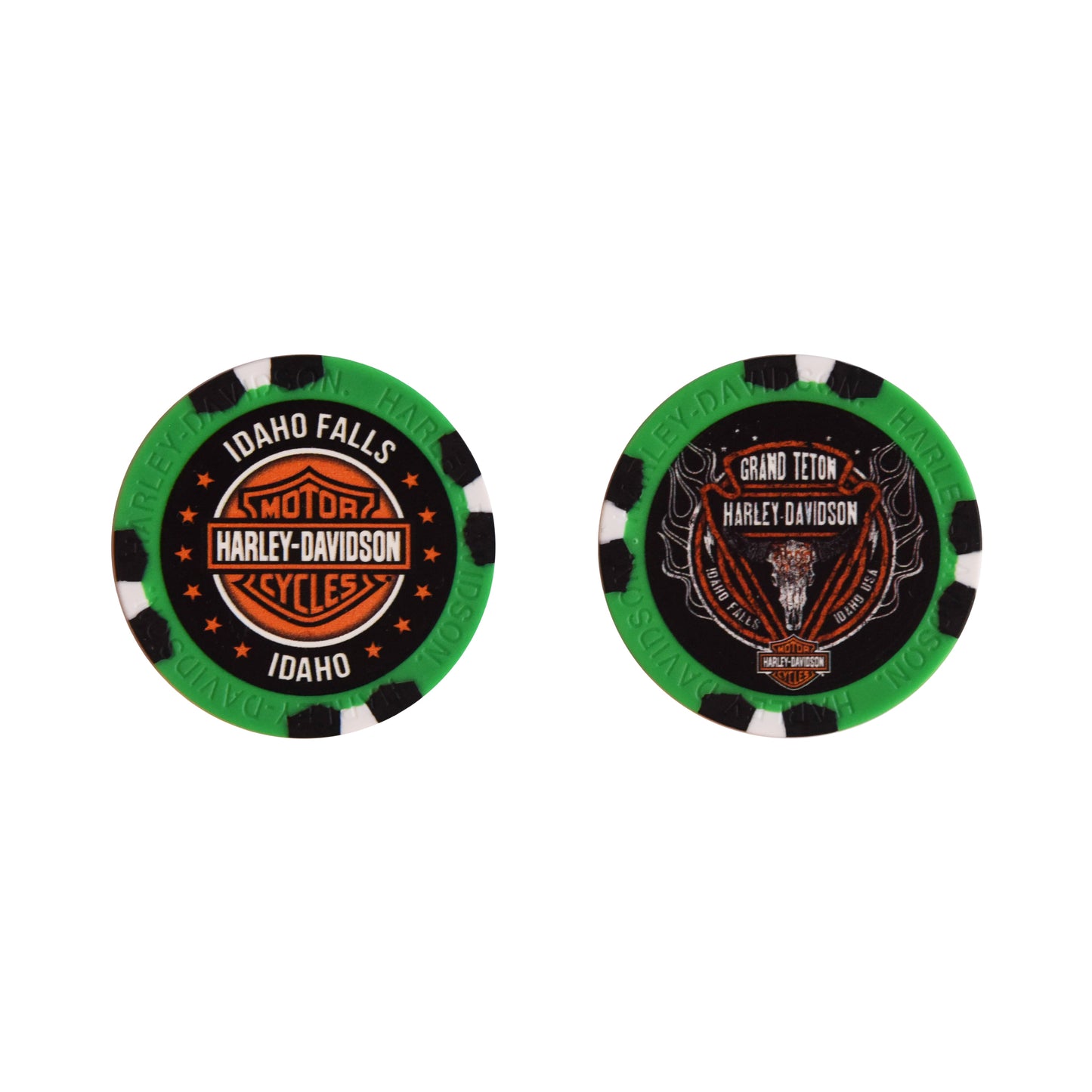 Grand Teton Harley-Davidson Poker Chips