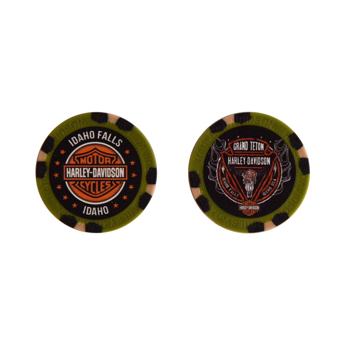 Grand Teton Harley-Davidson Poker Chips