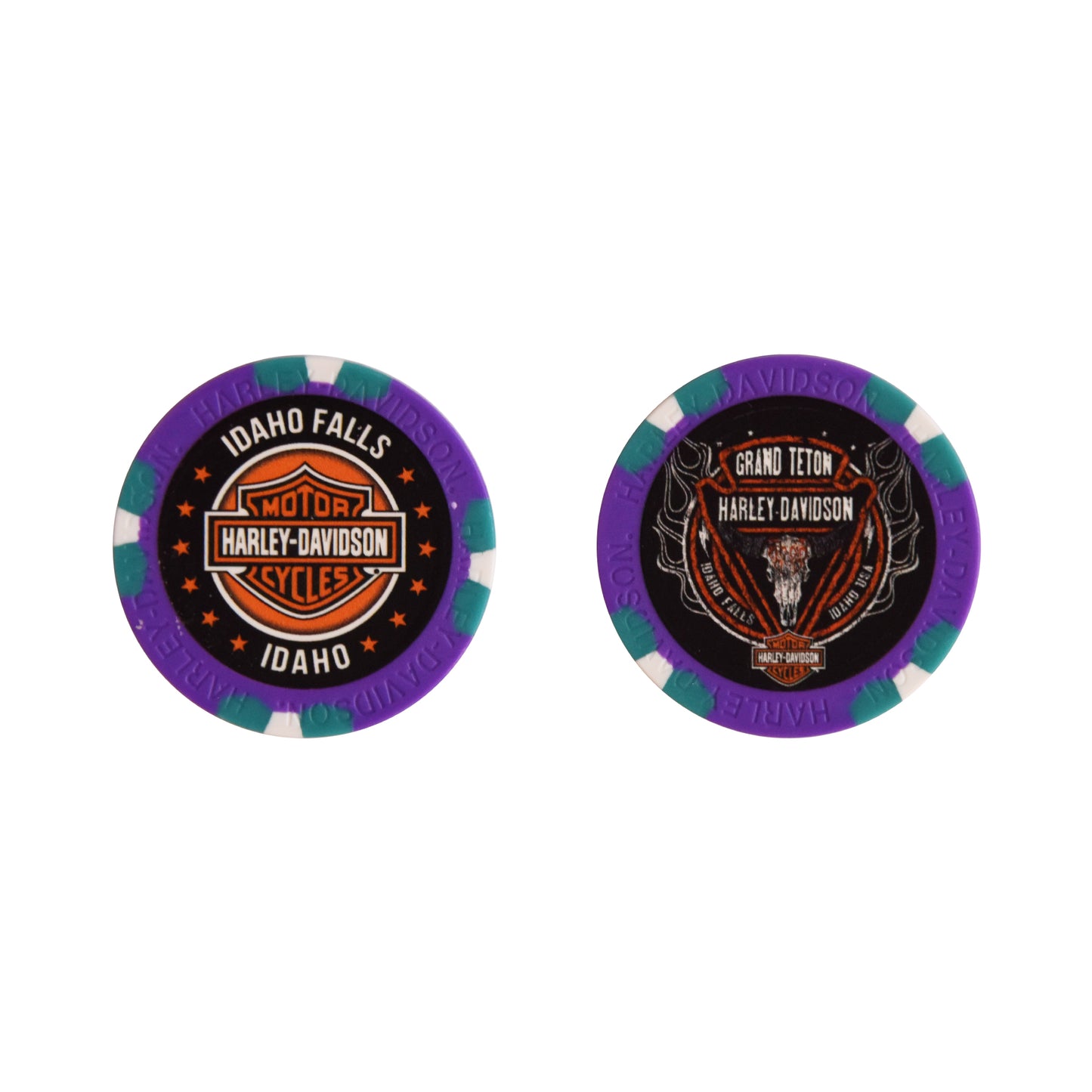 Grand Teton Harley-Davidson Poker Chips