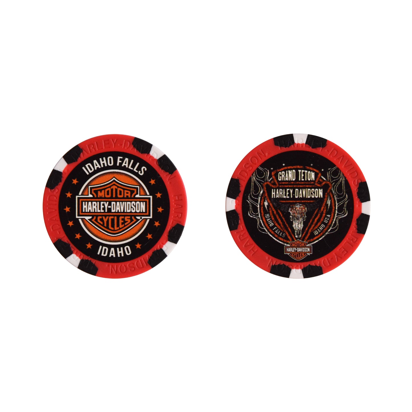 Grand Teton Harley-Davidson Poker Chips
