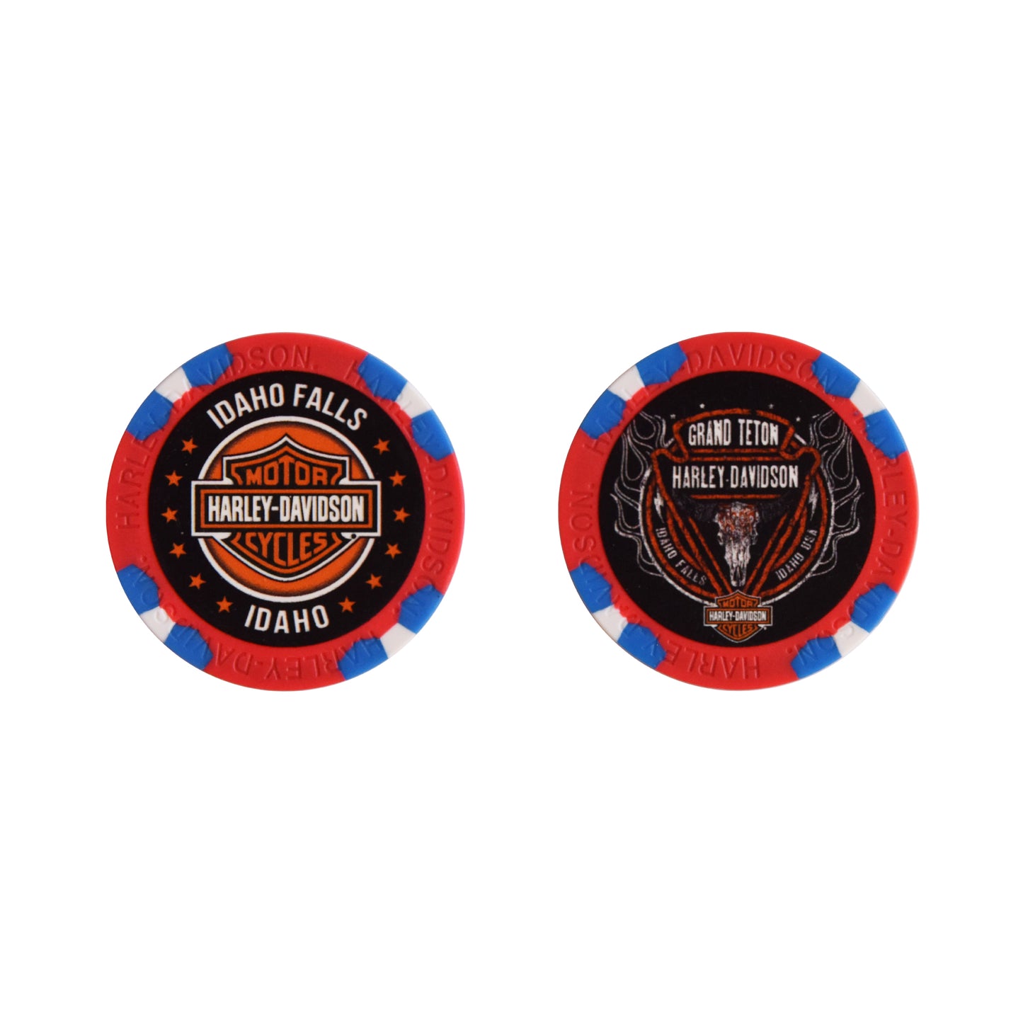 Grand Teton Harley-Davidson Poker Chips
