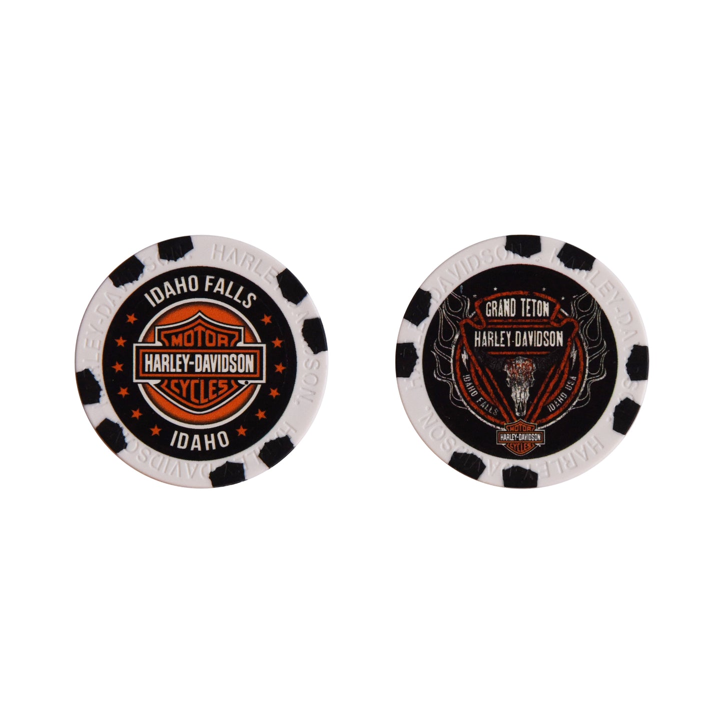 Grand Teton Harley-Davidson Poker Chips