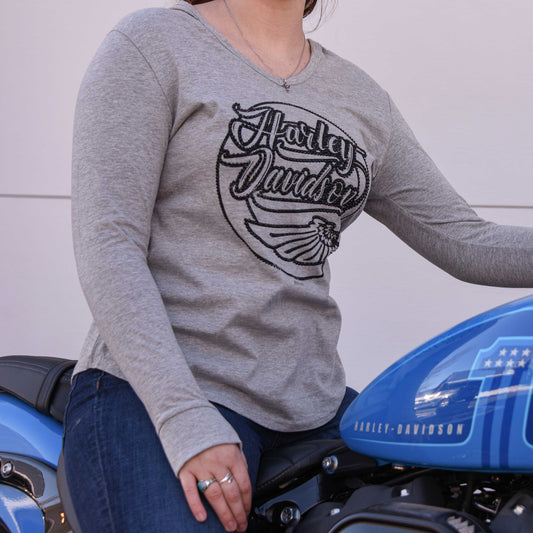 Grand Teton Harley-Davidson Crushing It Hooded Shirt w/ Water Tower Back
