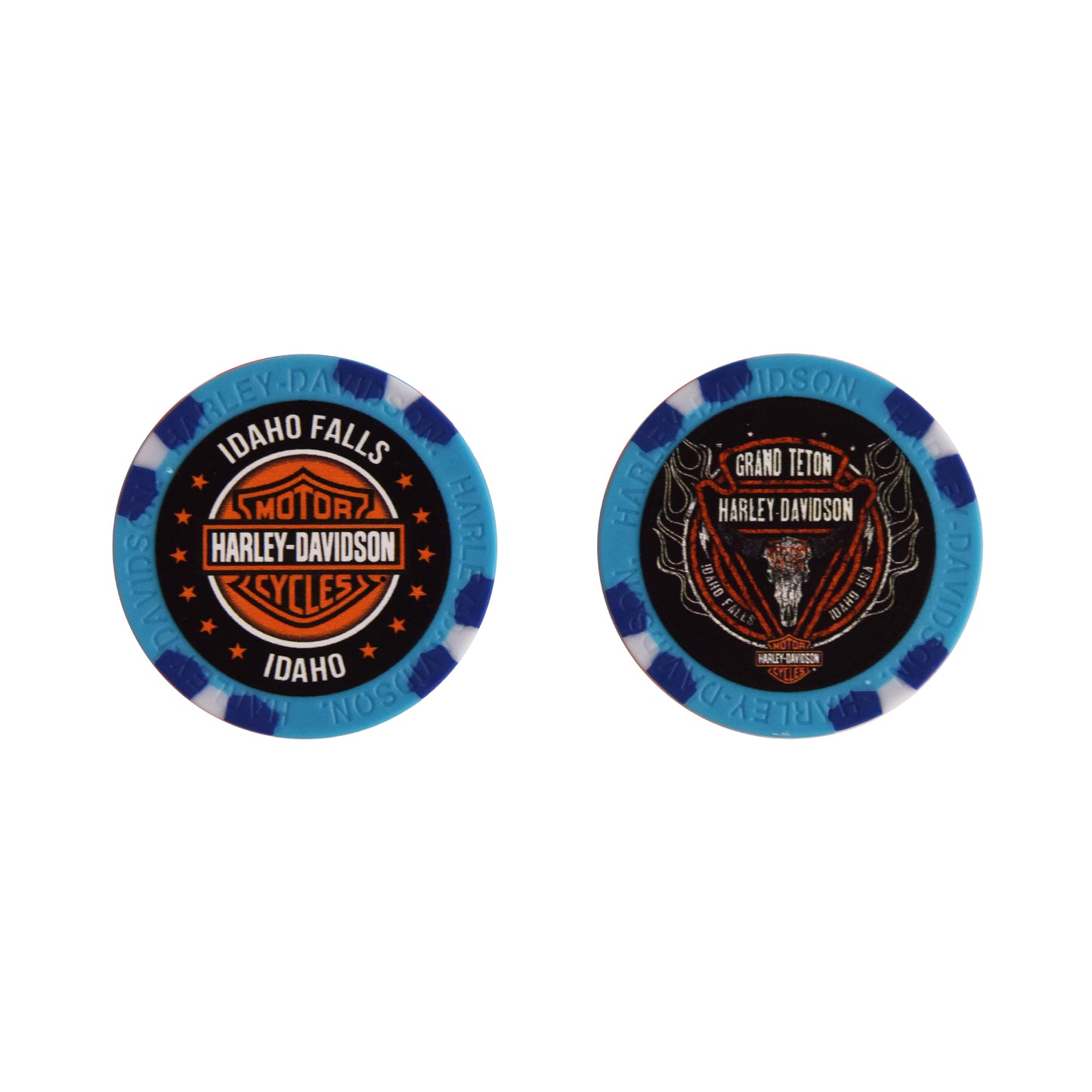 Grand Teton Harley-Davidson Poker Chips